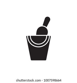 sand pail icon glyph