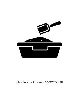Sand, pet icon. Simple line, outline vector ecology icons for ui and ux, website or mobile application