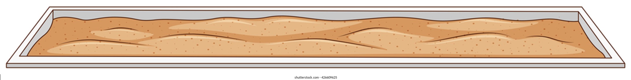 Sand Pit For Long Jump Illustration