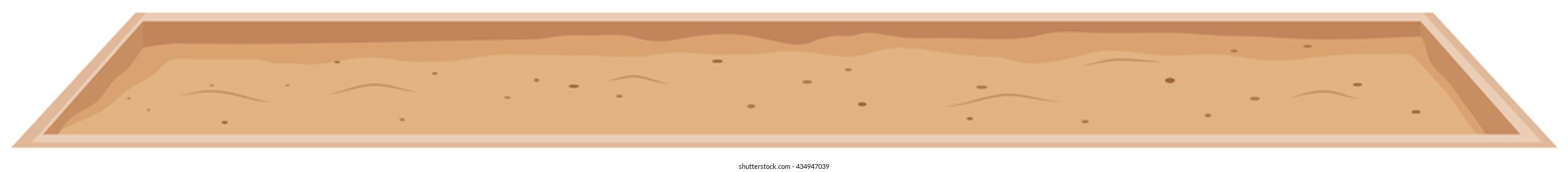 Sand Pit For Long Jump Illustration