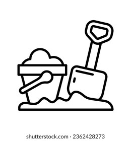 Icono de Reproducción de arena en vector. Ilustración