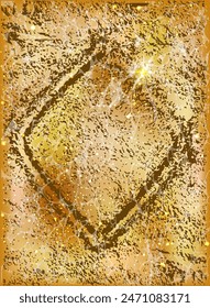 Sand poker diamonds summer card , vector illustration