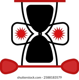 Sand running through the bulbs of an hourglass measuring the passing time in a countdown to a deadline, on a blur background with copy space.