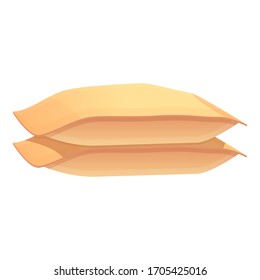 Sand sacks icon. Cartoon of sand sacks vector icon for web design isolated on white background