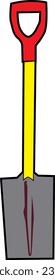 sand scoop in vector art style