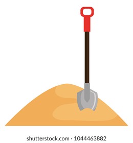 sand with shovel icon
