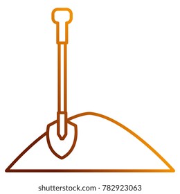 sand with shovel icon