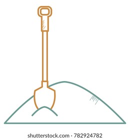 sand with shovel icon