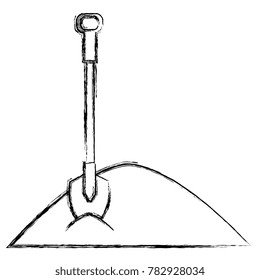 sand with shovel icon
