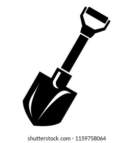 Sand shovel icon. Simple illustration of sand shovel vector icon for web design isolated on white background