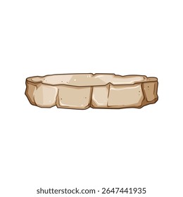 sand stone platform cartoon. soap blue, flag porphyry, schist serpentine sand stone platform sign. isolated symbol vector illustration
