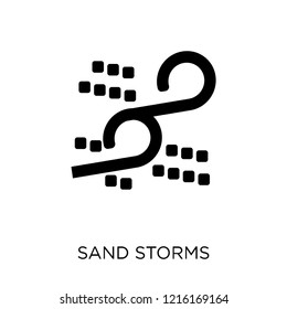 Sand storms icon. Sand storms symbol design from Weather collection. Simple element vector illustration on white background.