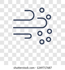 Sand storms icon. Trendy Sand storms logo concept on transparent background from Weather collection