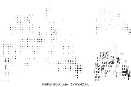 Sand swarm halftone dotted icon. Halftone array contains round elements. Vector illustration of sand swarm icon on a white background.