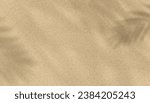 Sand texture background with palm leaves silhouette,Coconut leaf Shadow on Brown Sandy Beach,Vector top view Sand Surface,Backdrop background Wide Horizon Desert dune for Summer Product Presentation