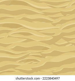 Sand texture, seamless background in cartoon style, game decoration, ui. 