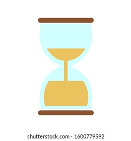 sand time flat design illustration