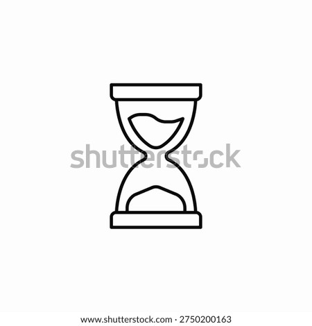 sand timer icon sign vector