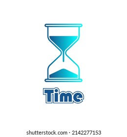 Sand timer logo vector graphics
