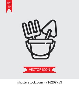 Sand toy vector icon, illustration symbol