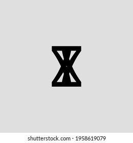 Sand watch flat icon. Simple style big sale  poster design background symbol.Logo design element. T-shirt printing. Vector for sticker.