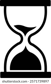 Sand watch icon . Hourglass symbol. Flat vector graphic design elements, simple standby waiting slow time design pictogram, infographic interface element, used for apps logo web buttons ui ux