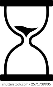 Sand watch icon . Hourglass symbol. Flat vector graphic design elements, simple standby waiting slow time design pictogram, infographic interface element, used for apps logo web buttons ui ux