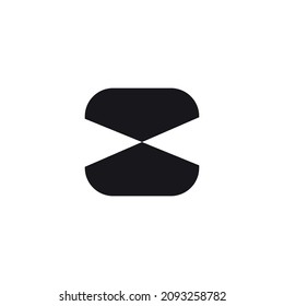 Sand watch icon. Simple style event big sale poster background symbol. Logo design element. T-shirt printing. Vector for sticker.