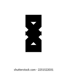 Icono de reloj de arena. Sencillo símbolo de fondo de póster de la tienda de antigüedades. Elemento de diseño del logotipo de la marca Sand watch. Impresión de camisetas de reloj de arena. Vector para pegatinas.