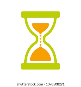 Sand watch icon, vector hourglass illustration