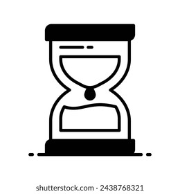 Icono de reloj de arena ilustración vectorial