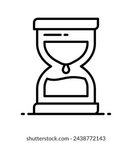 Icono de reloj de arena ilustración vectorial