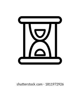 sand watch line icon vector symbol