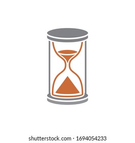 Sand watch related icon on background for graphic and web design. Creative illustration concept symbol for web or mobile app.