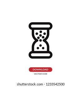 Sand watch vector icon
