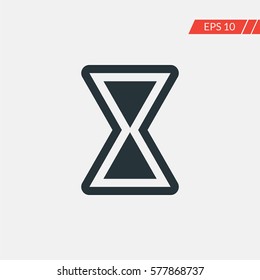Sand watch vector icon