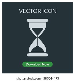 Sand watch vector icon