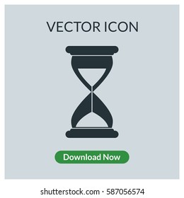 Sand watch vector icon