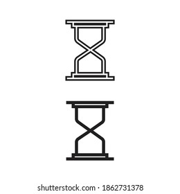 Sand watch vector icons. Sand watch design vector illustration