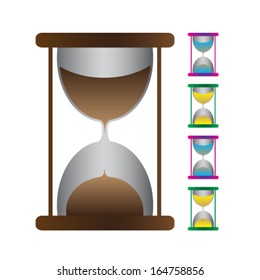 Sand Watch Vector Illustration