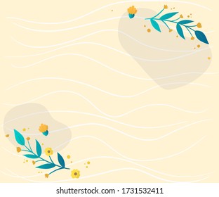 Sand waves abstract flat background, banner design 