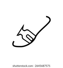 sandal design icon vecktor ilustraton
