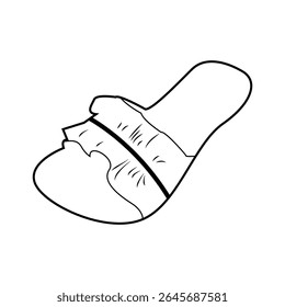 sandal design icon vecktor ilustraton