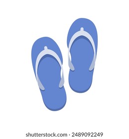 Sandal flat illustration. Slippers clipart design