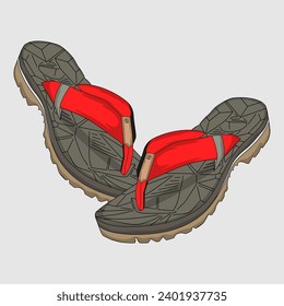 Sandal Gunung Vector Image And Illustration