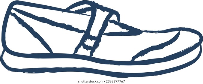 sandal hand drawn vector illustration