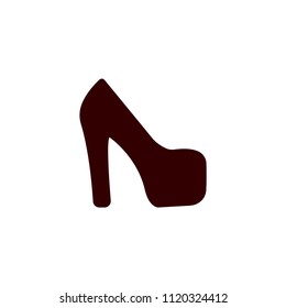 sandal heels dress fashion modern simple vector icon