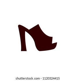 sandal heels dress fashion modern simple vector icon