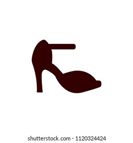 sandal heels dress fashion modern simple vector icon