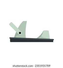 Sandal icon flat vector. Woman footwear. Summer flop isolated